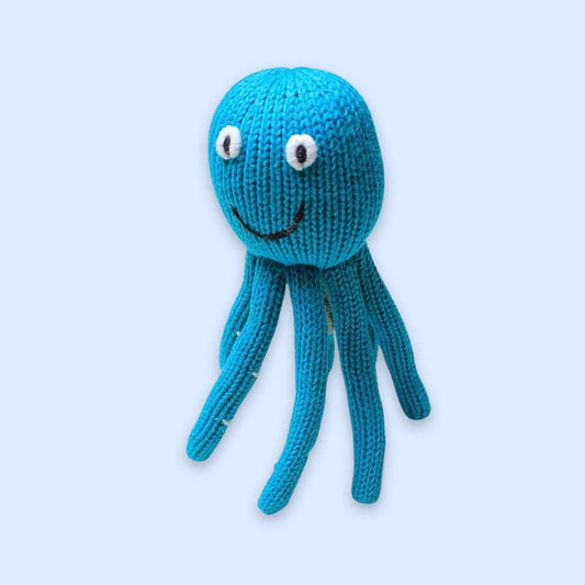 Turquoise Octopus Rattle