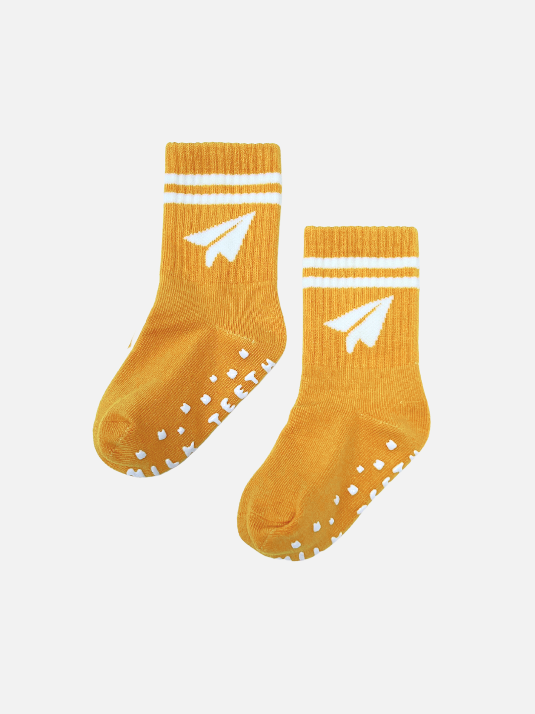 Milk Teeth - RIBBED GRIP SOCK: Paper Plane
