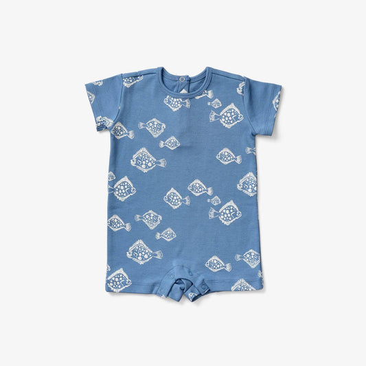 Baby Romper - Flounder | Indigo
