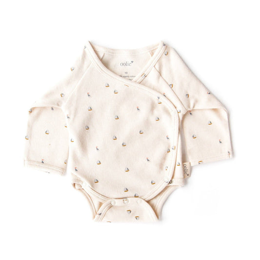Organic Baby Bodysuit – Schooner / Newborn