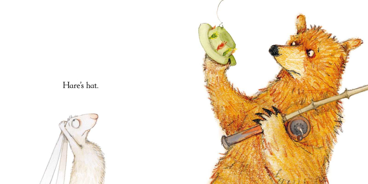 Bear & Hare Go Fishing by Emily Gravett: Hardcover