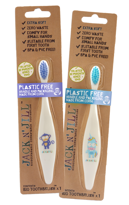 Jack N' Jill Kids Toothbrush - Assortment Unicorn & Monkey