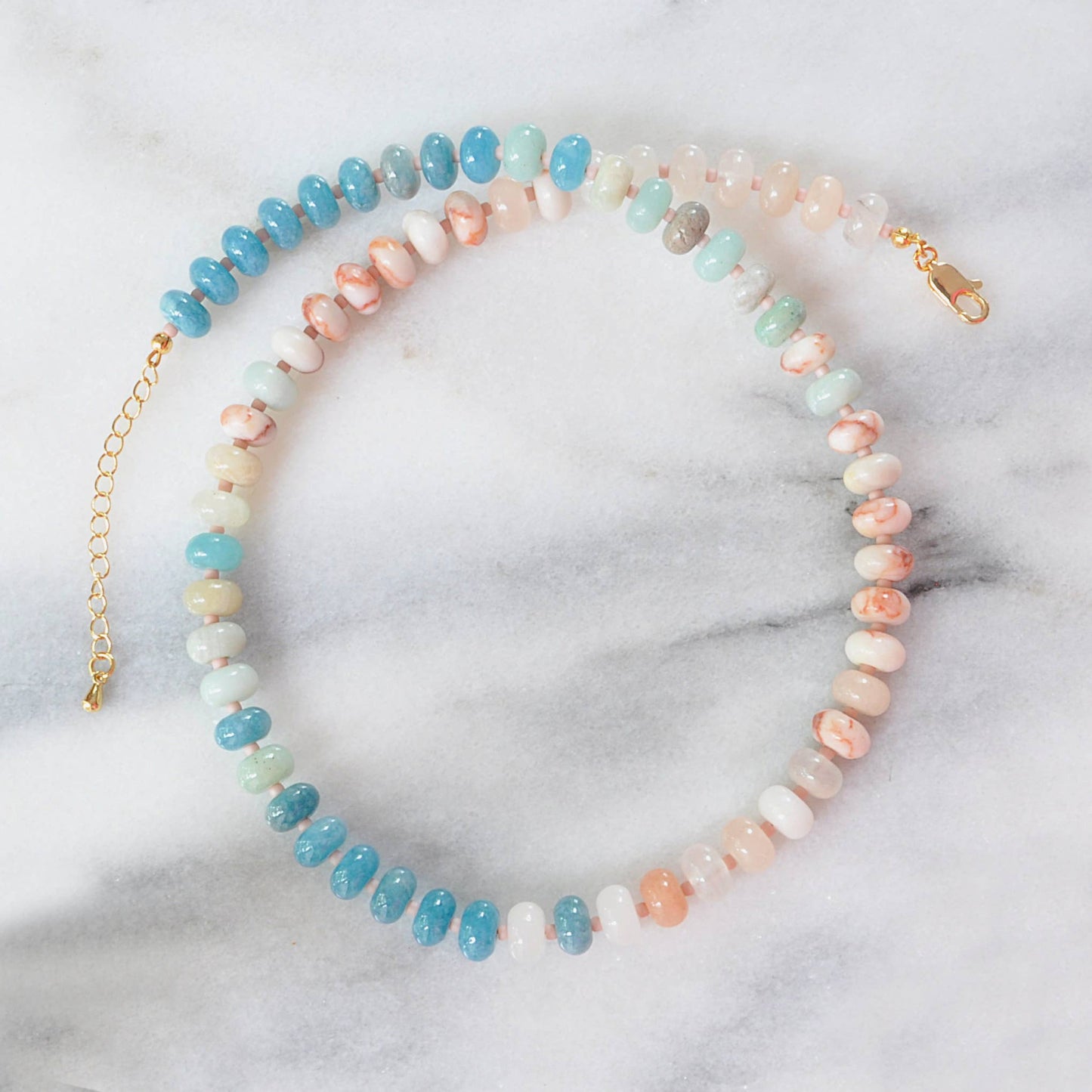 DOWN THE SHORE Chunky Candy Gemstone Necklaces: Cape May