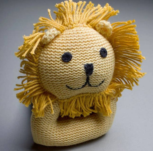 Organic Baby Rattle | Lion