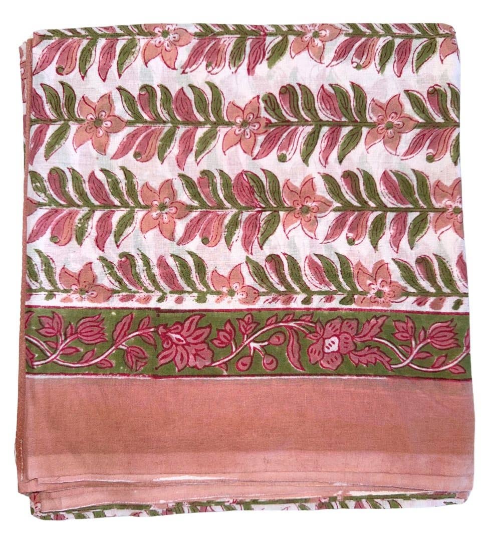 The Fox and The Mermaid - Block Printed Cotton Sarong