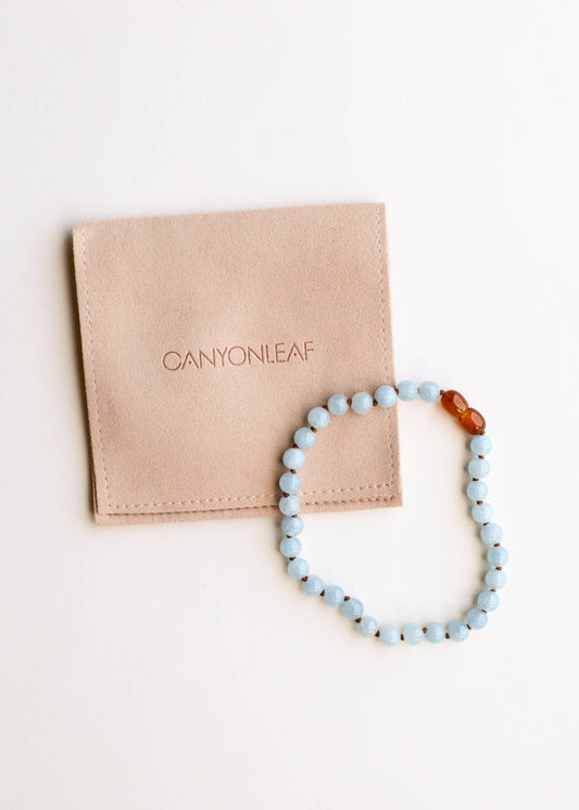 Pure Gemstone + Aquamarine || 13" Necklace