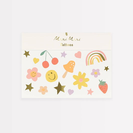 Happy Icons Temporary Tattoos