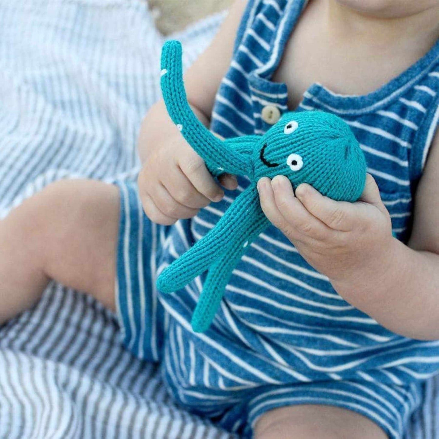 Turquoise Octopus Rattle