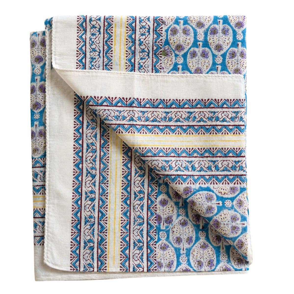 The Fox and The Mermaid - Block Printed Cotton Sarong