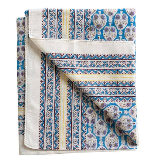 The Fox and The Mermaid - Block Printed Cotton Sarong