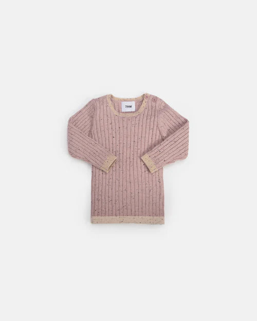 Cotton Long Sleeve - Ash Rose