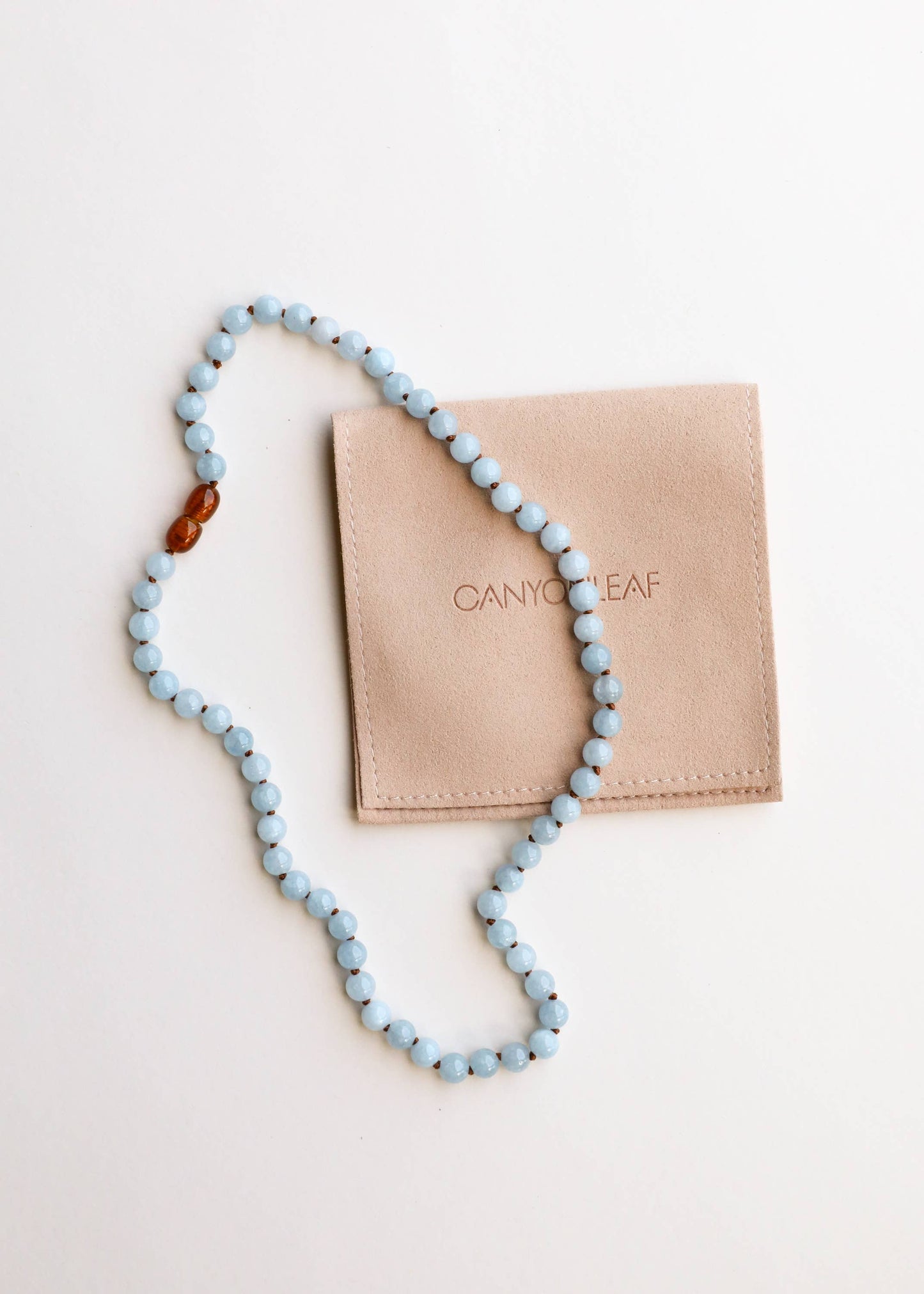 Pure Gemstone + Aquamarine || 13" Necklace