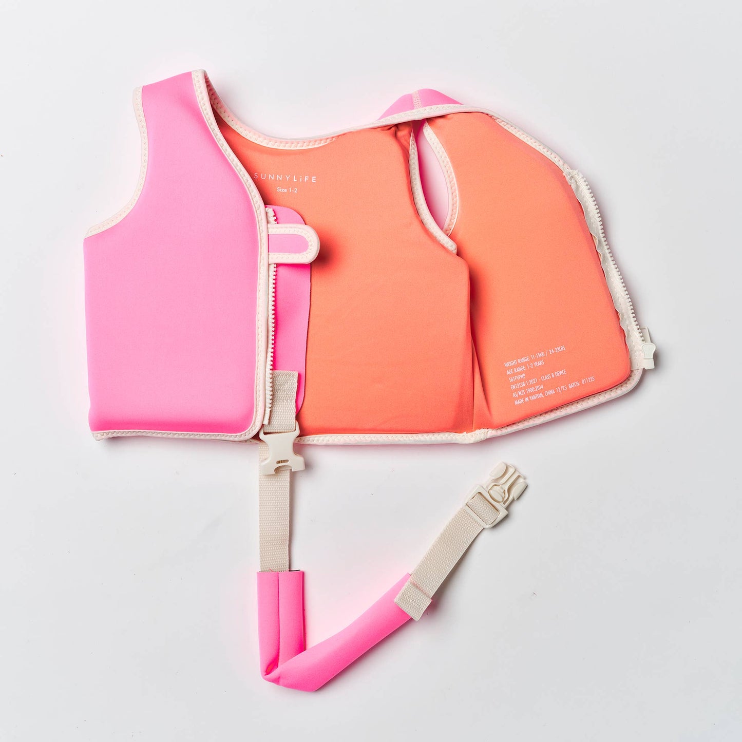 Float Vest Poppy the Peach Neon Pink