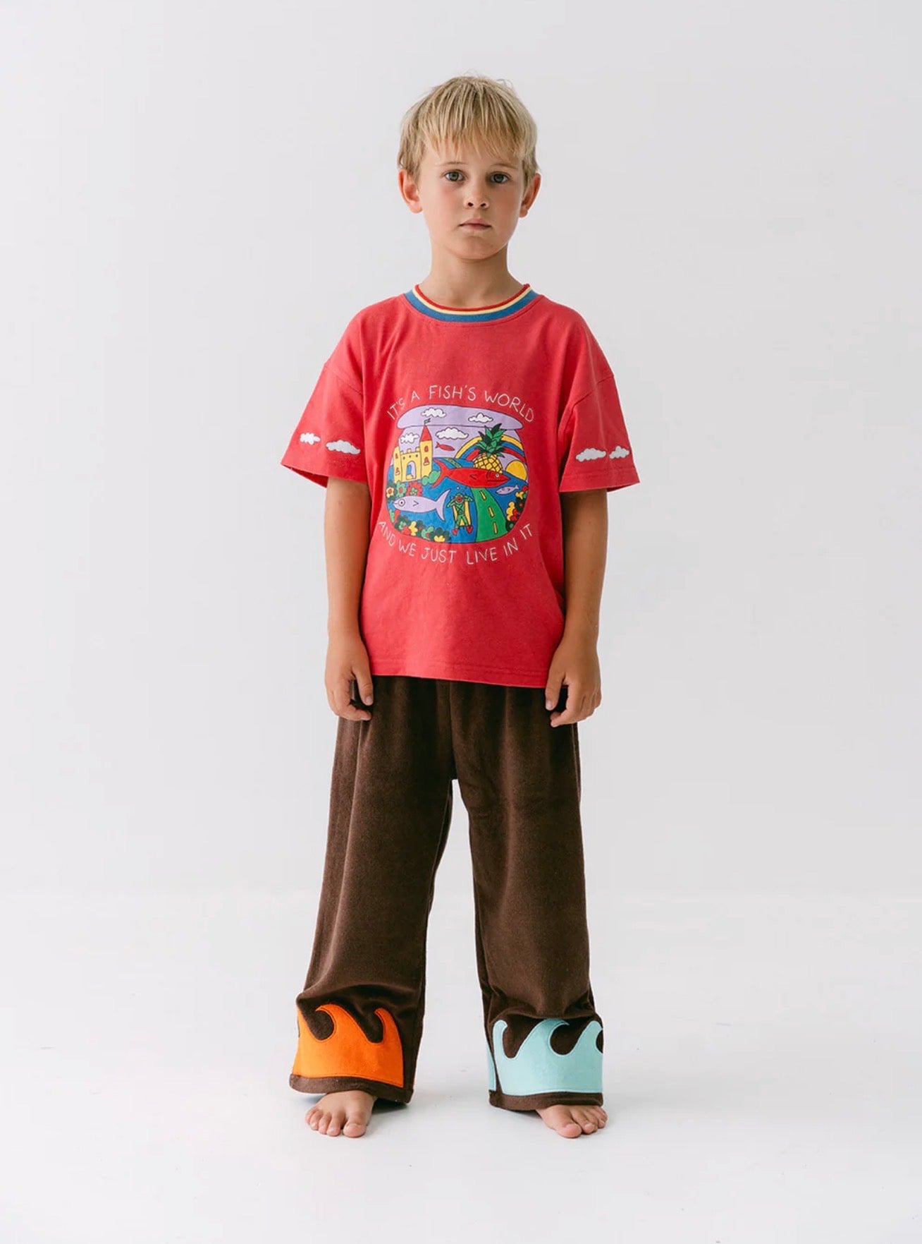 TERRY WAVE PANTS - VOLCANO BAY