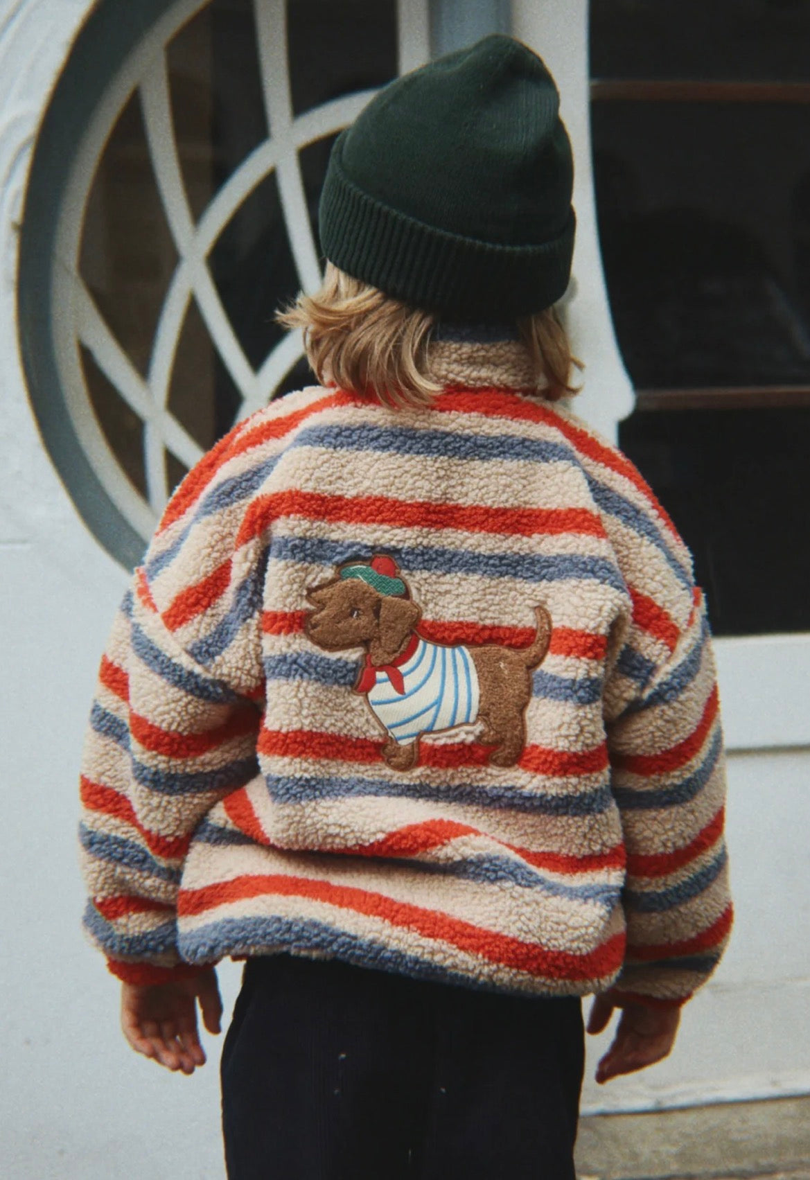 Jody Teddy Jacket - Tangerine Stripe