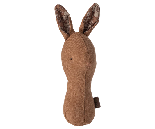 Lullaby Friends Bunny Rattle - Chocolate