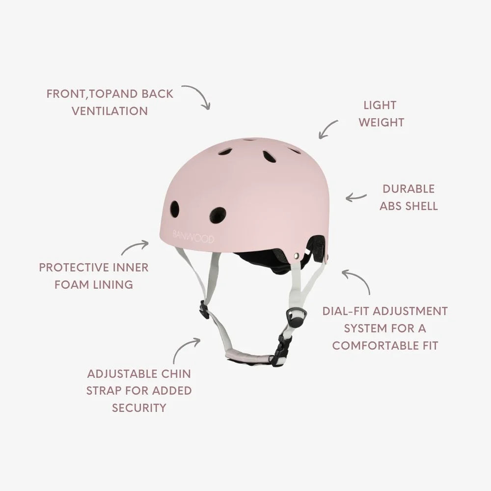 Banwood Inc - BANWOOD ECO HELMET - FADED PINK