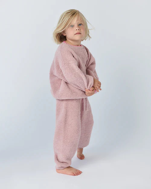 Fuzzy Boxy Sweater - Ash Rose