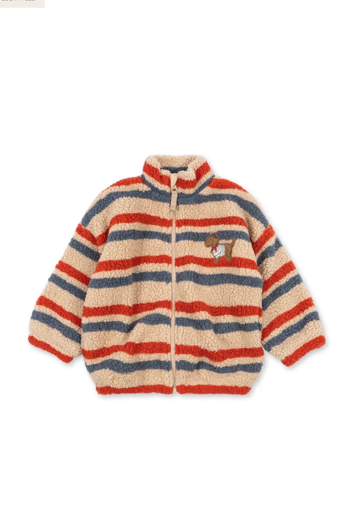 Jody Teddy Jacket - Tangerine Stripe