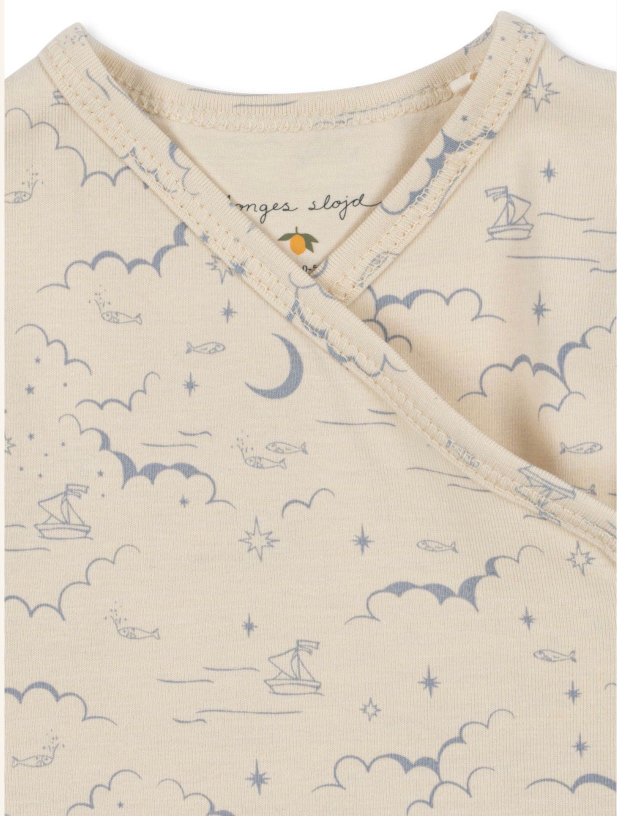 Basic Newborn Onesie - Cielo Marino