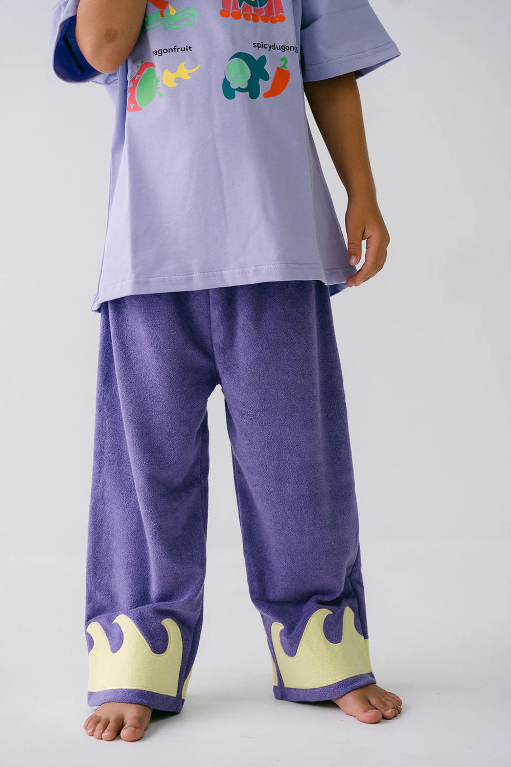 TERRY WAVE PANTS - COSMIC CORAL