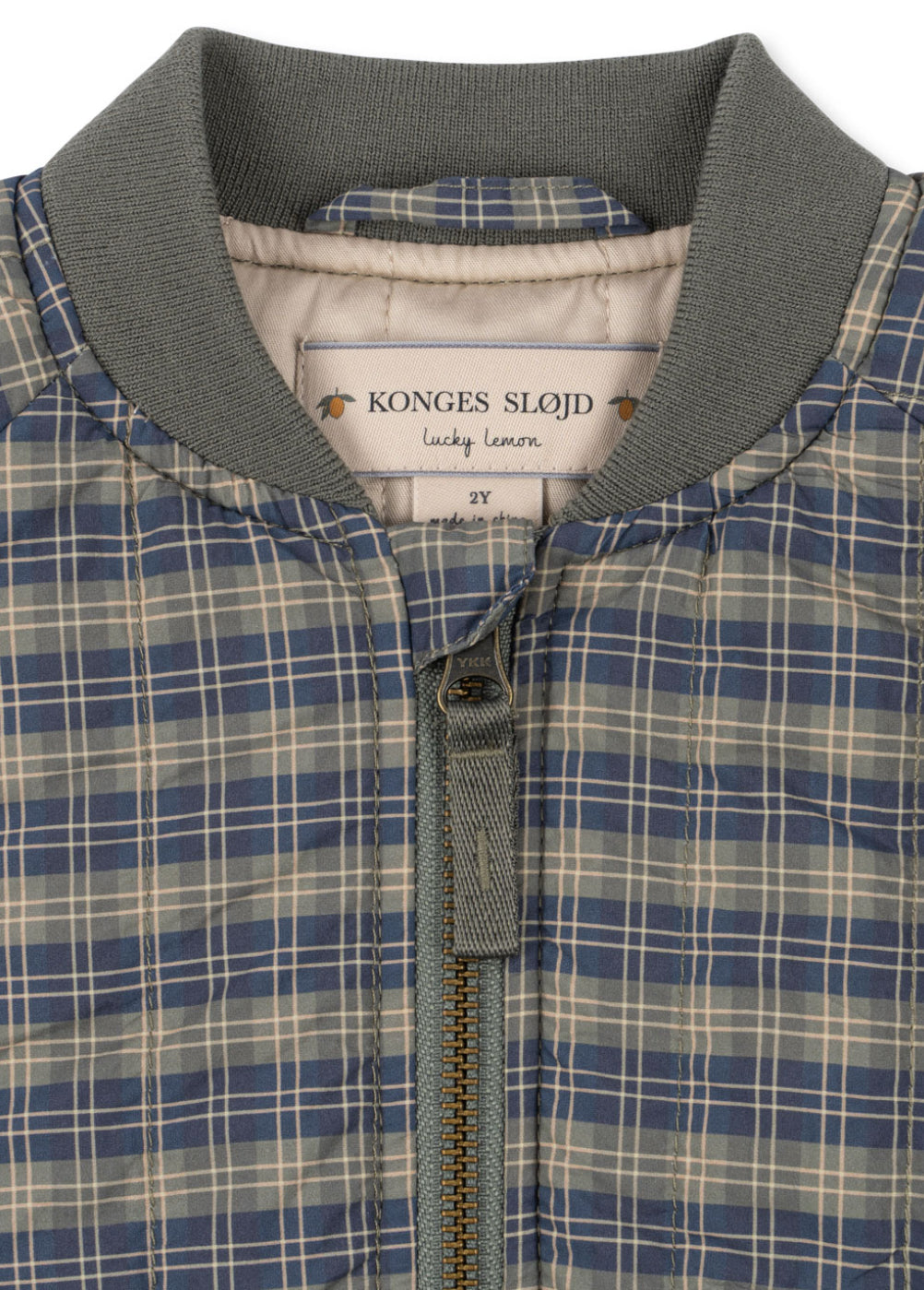 Juno Bomber Jacket || Blue Checkered