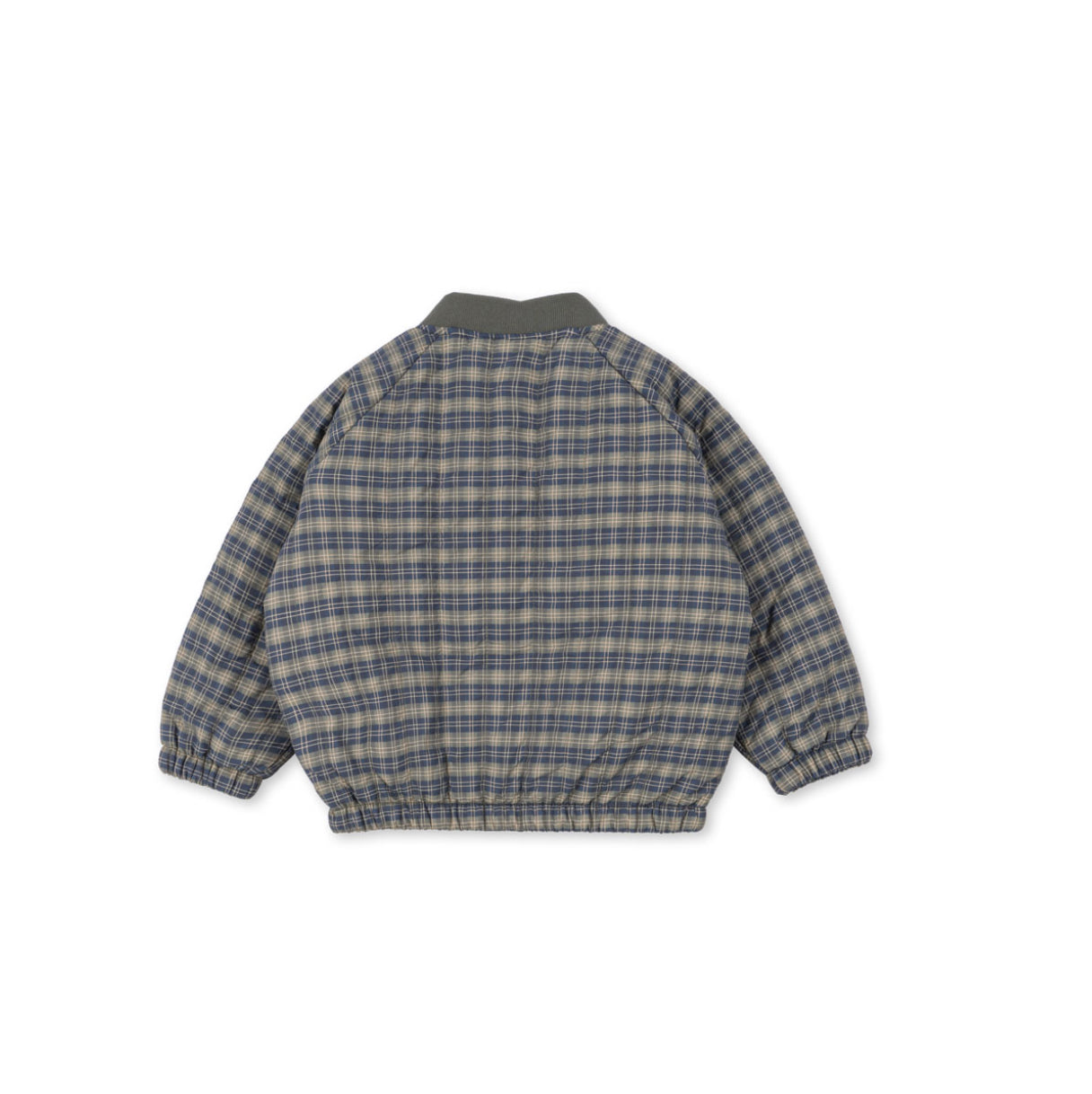 Juno Bomber Jacket || Blue Checkered