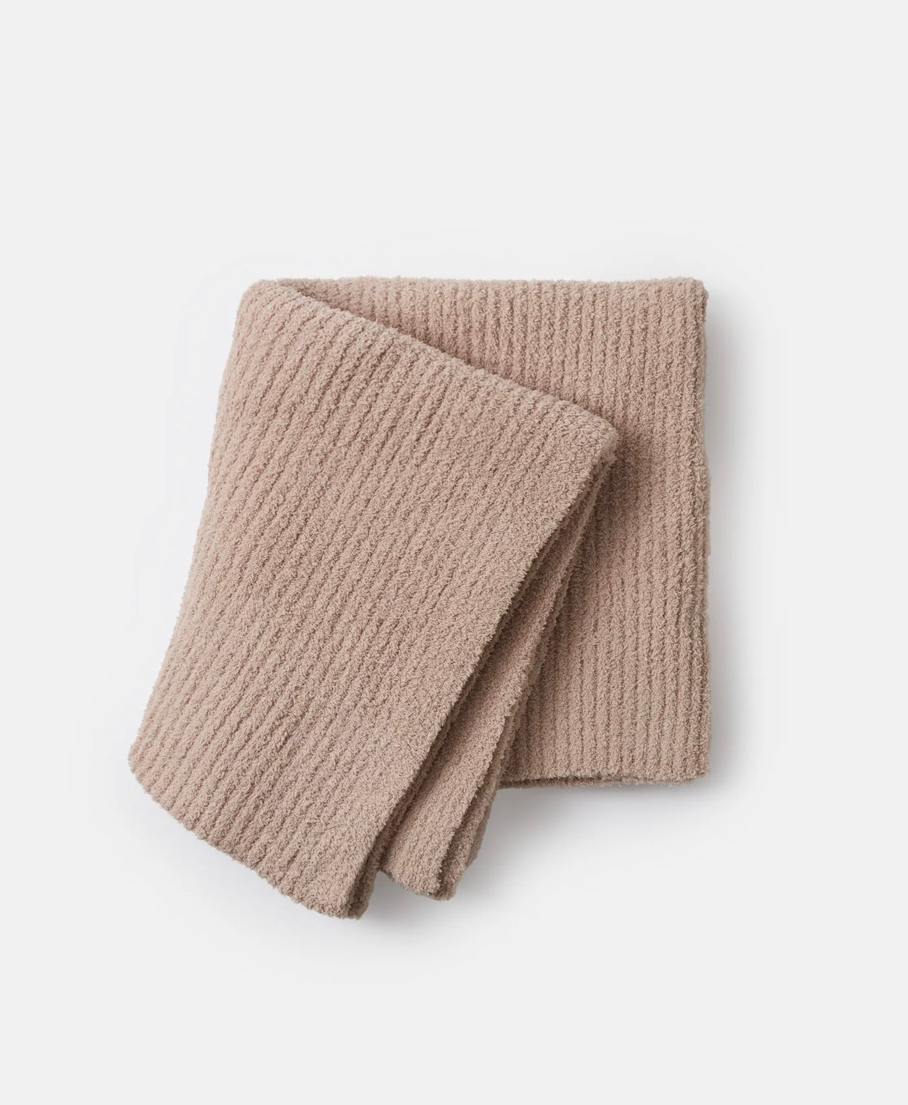 Cushy Ribbed Blanket - Pecan