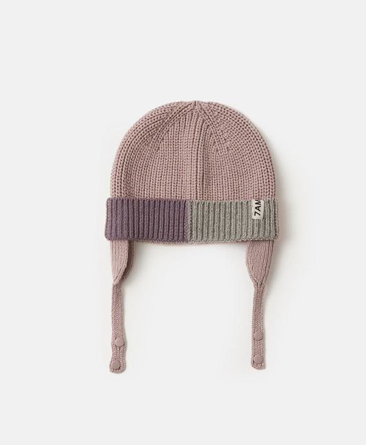 Chunky Beanie - Ash Rose