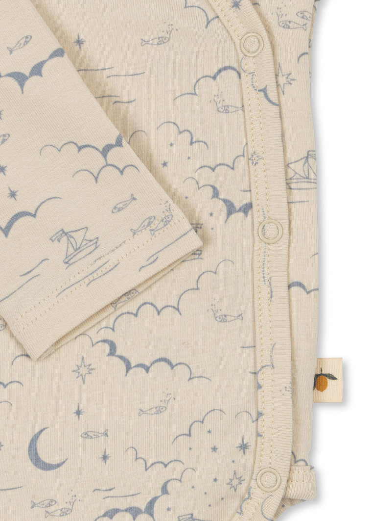 Kimono Onesie -Cielo Marino