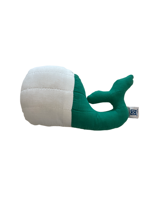 Vintage Quilted Stuffed Whale