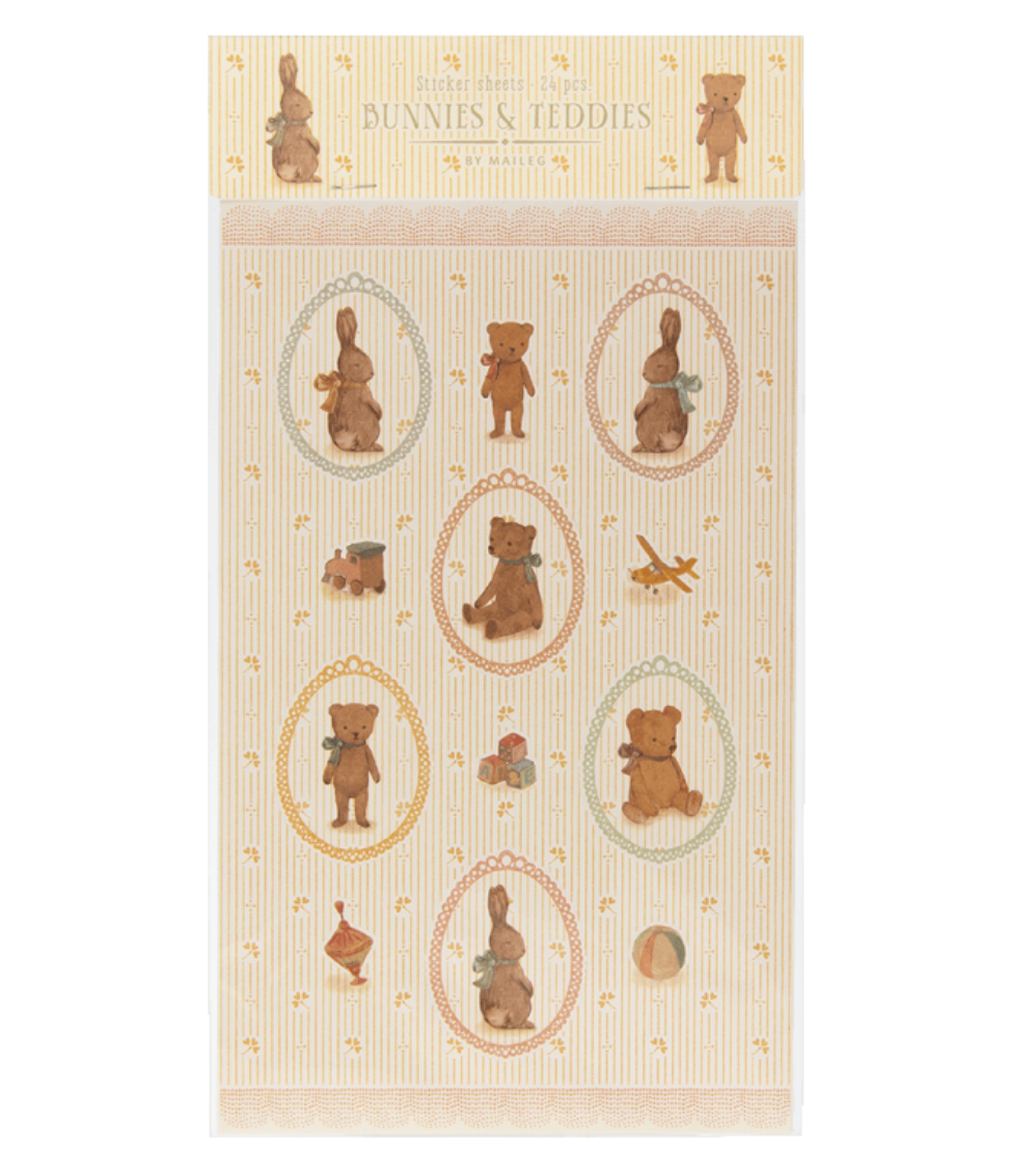 Bunny & Teddy Sticker Sheet