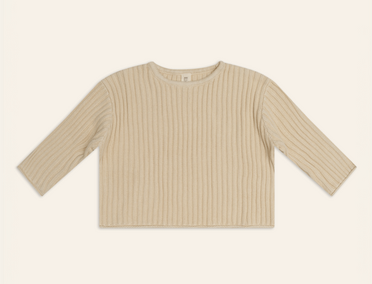 Essential Knit Jumper | Biscuit