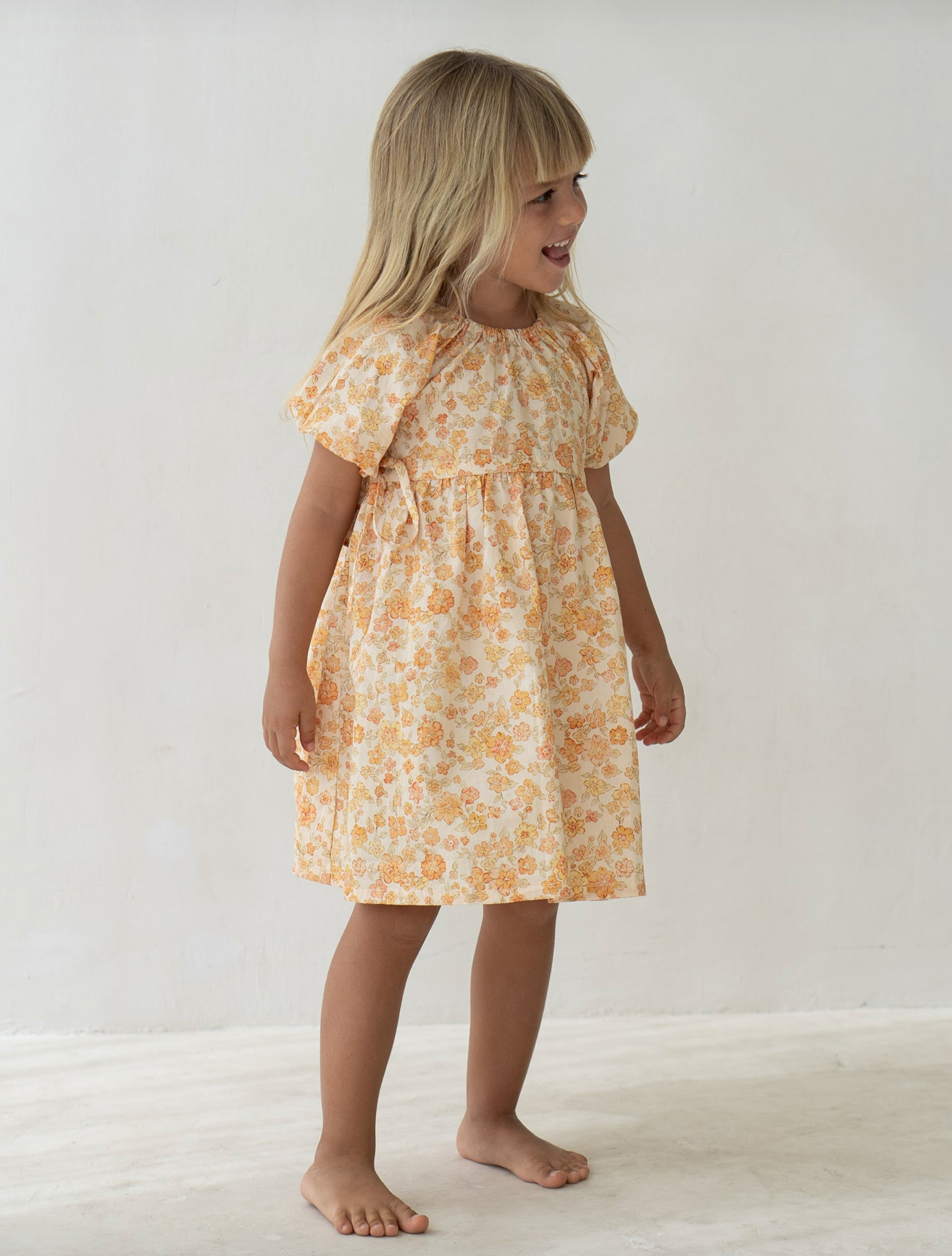 Florence Dress - Buttercup Print