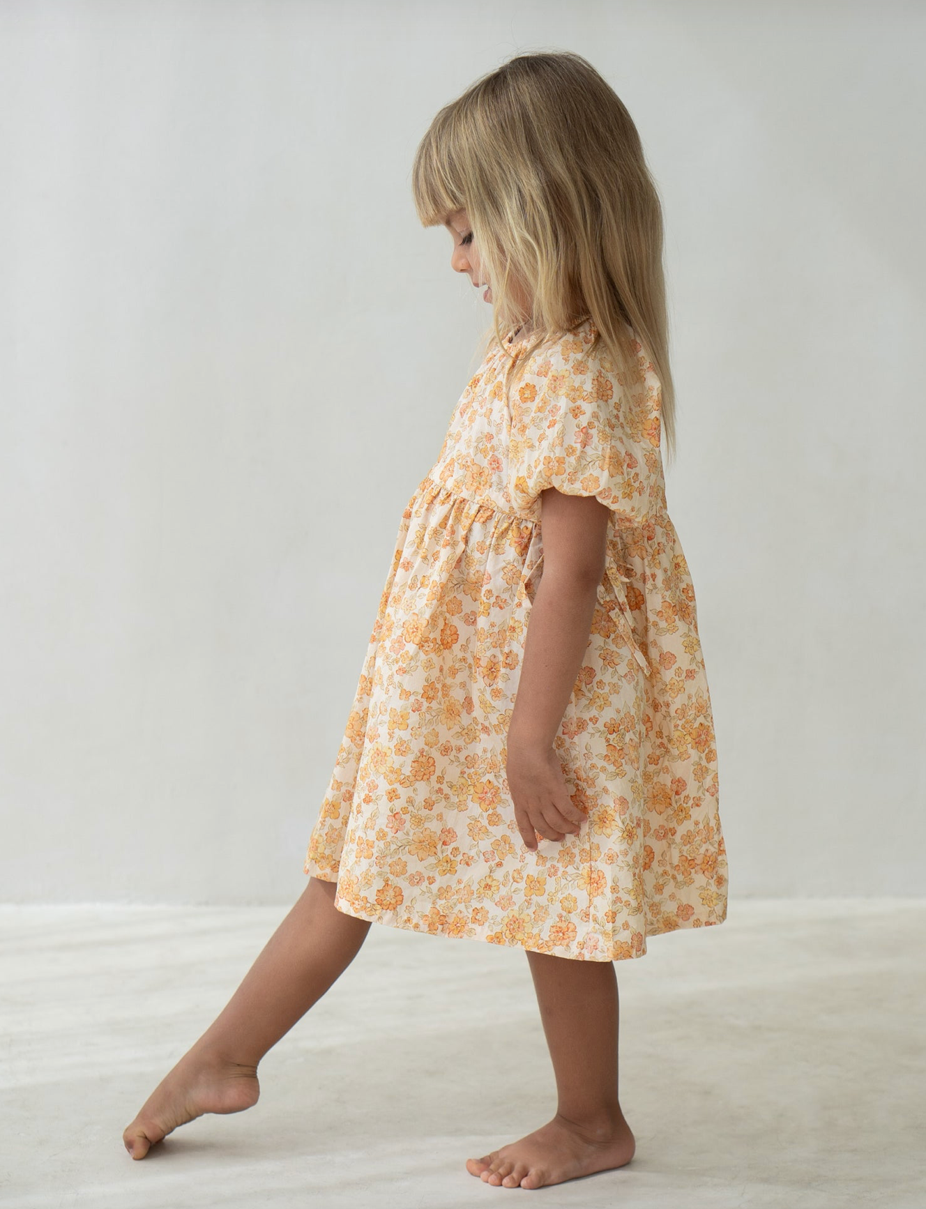 Florence Dress - Buttercup Print