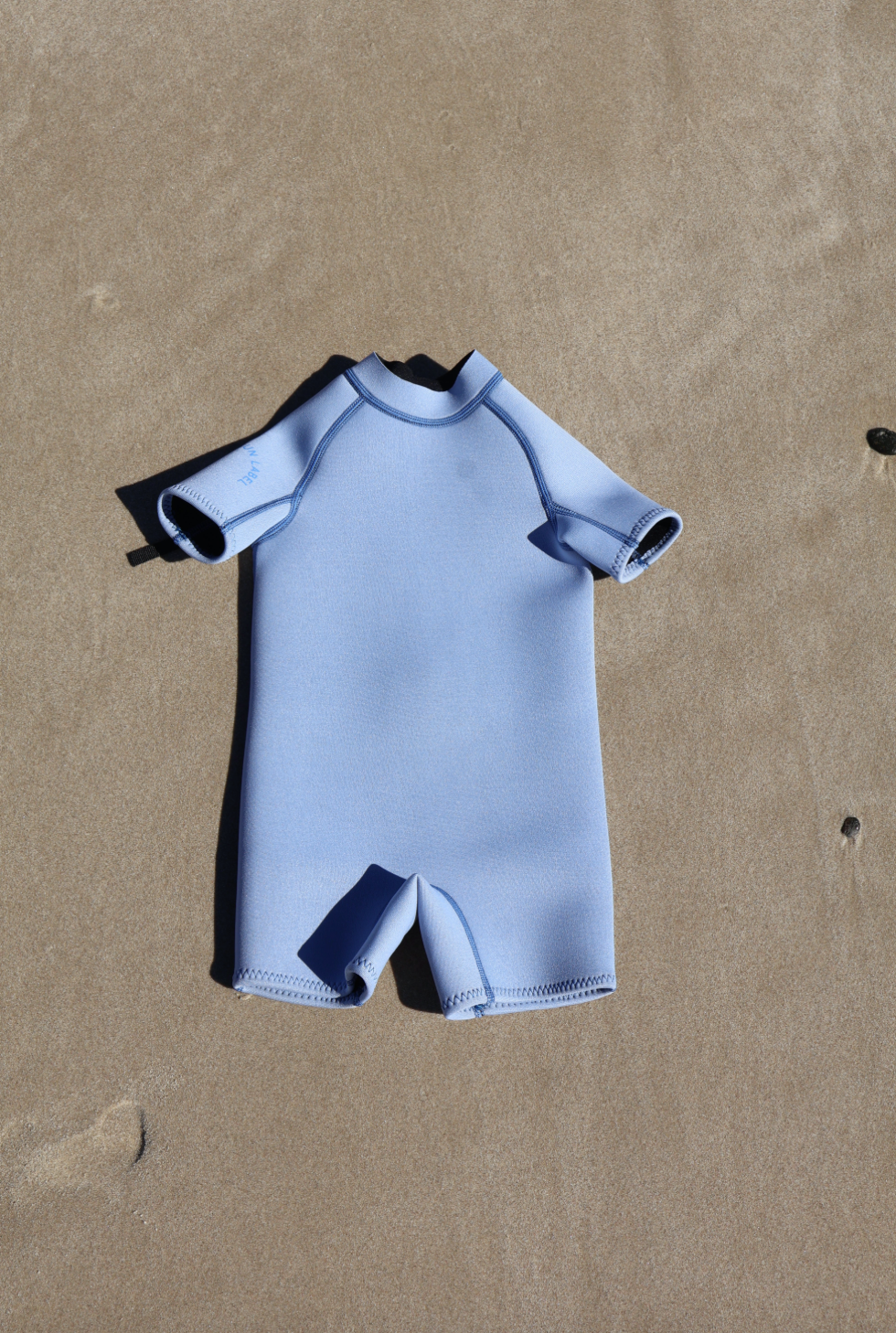 Short Sleeve Springsuit - Dusty Blue/Marine Blue