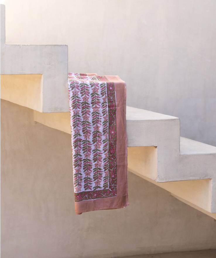 The Fox and The Mermaid - Block Printed Cotton Sarong
