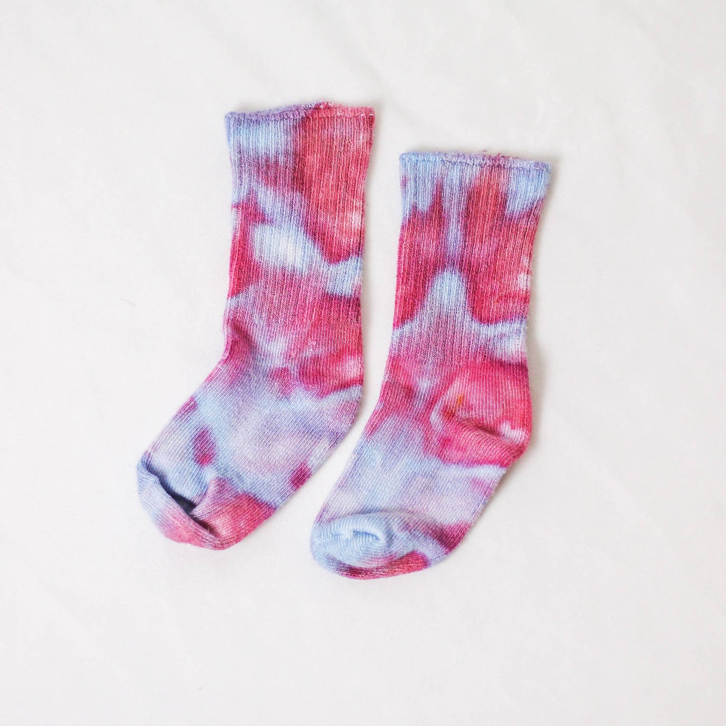 Ice-Dyed Bamboo Kid Socks / Dusty Hues