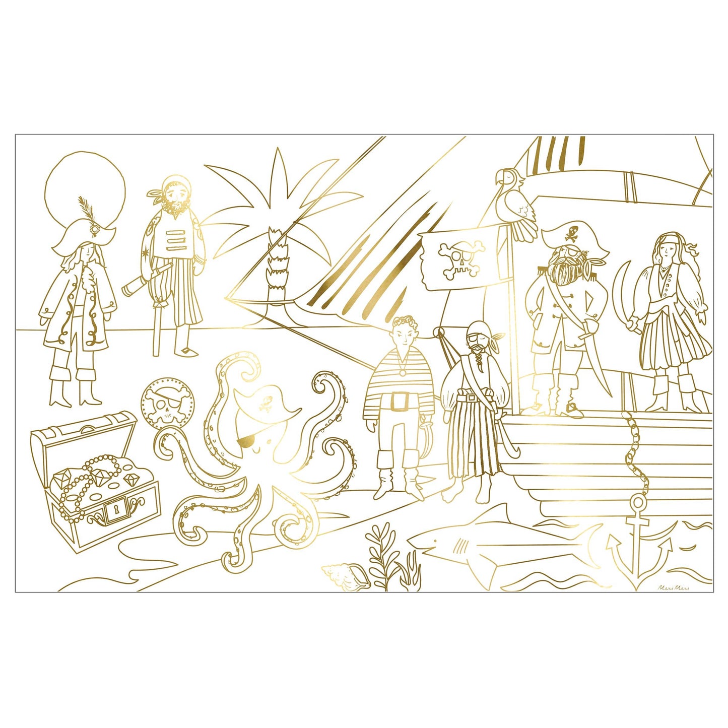 Pirate Colouring Posters