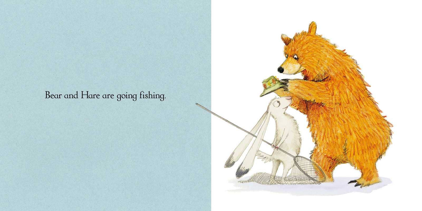 Bear & Hare Go Fishing by Emily Gravett: Hardcover