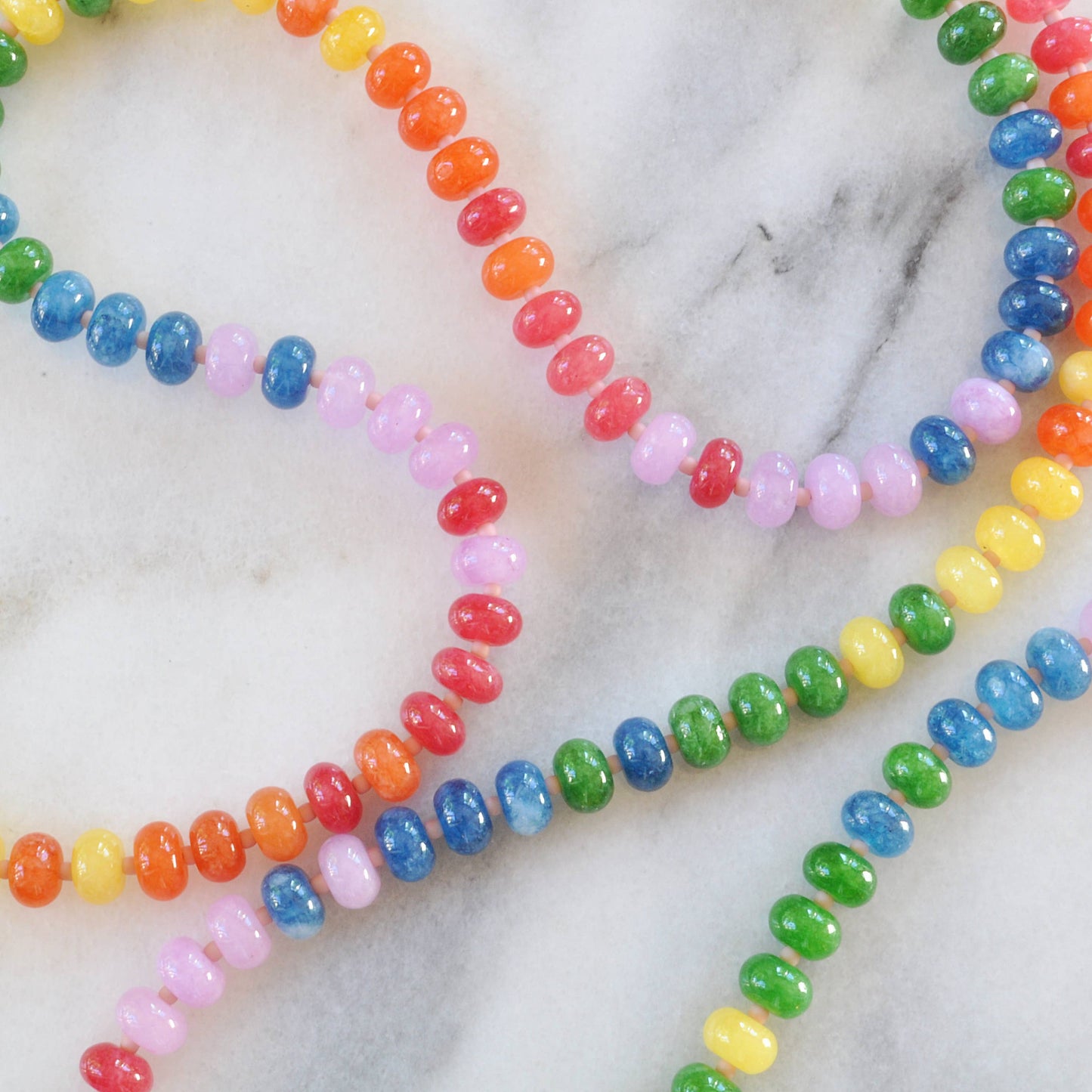 Rainbow Juice Gemstone Necklace