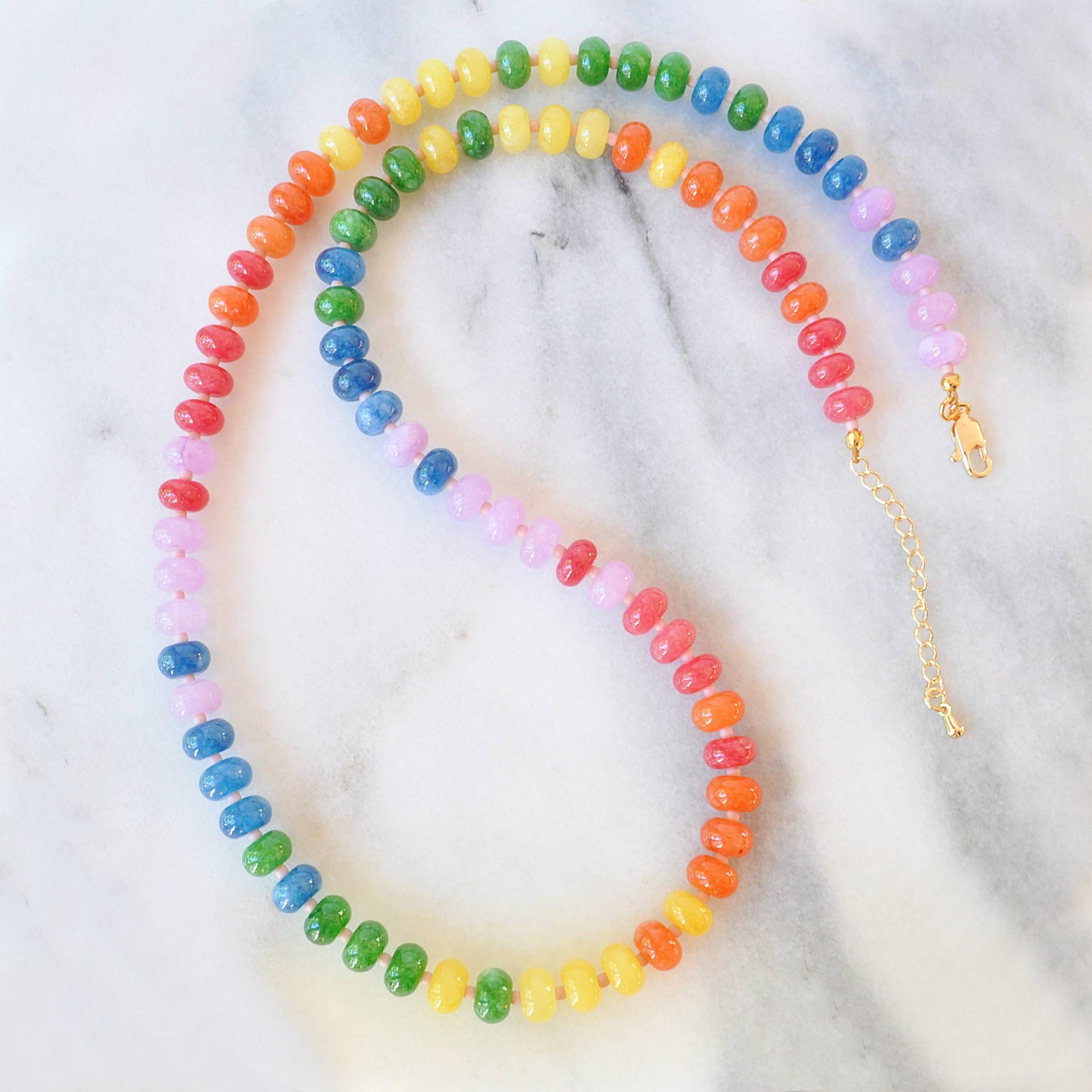 Rainbow Juice Gemstone Necklace