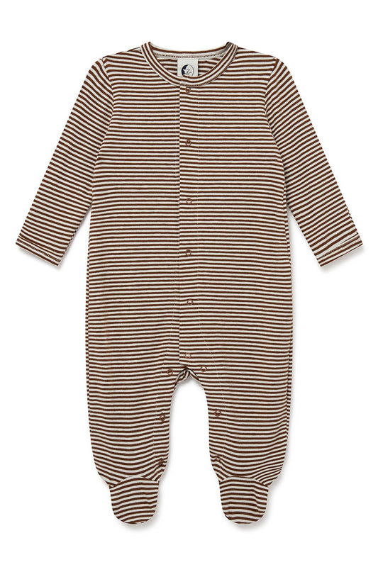 BABY SLEEPSUIT | CHOCOLATE