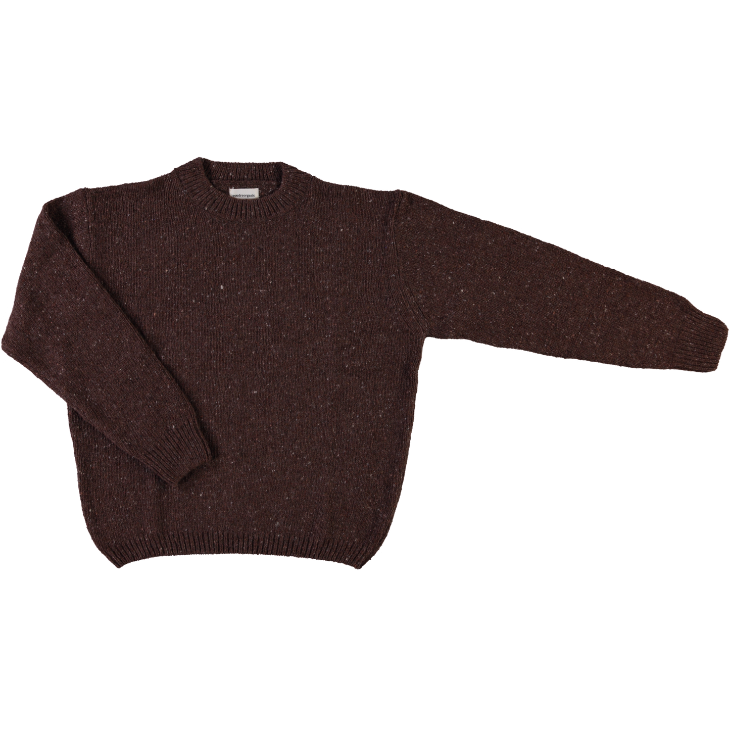 Adult Wool Sweater Speckled Chocolate