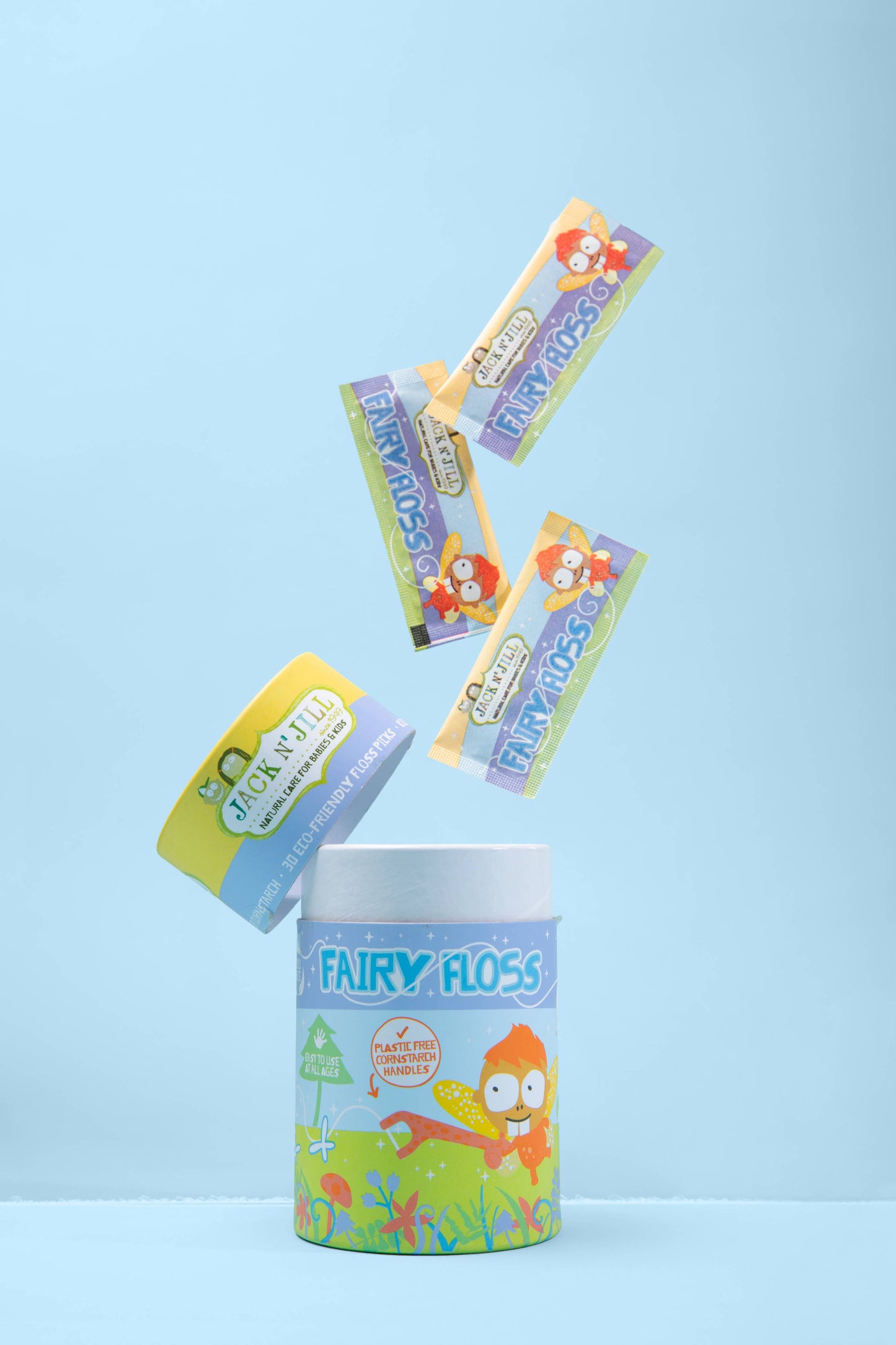 Jack N' Jill Fairy Floss Dental Flossers - 30 pack