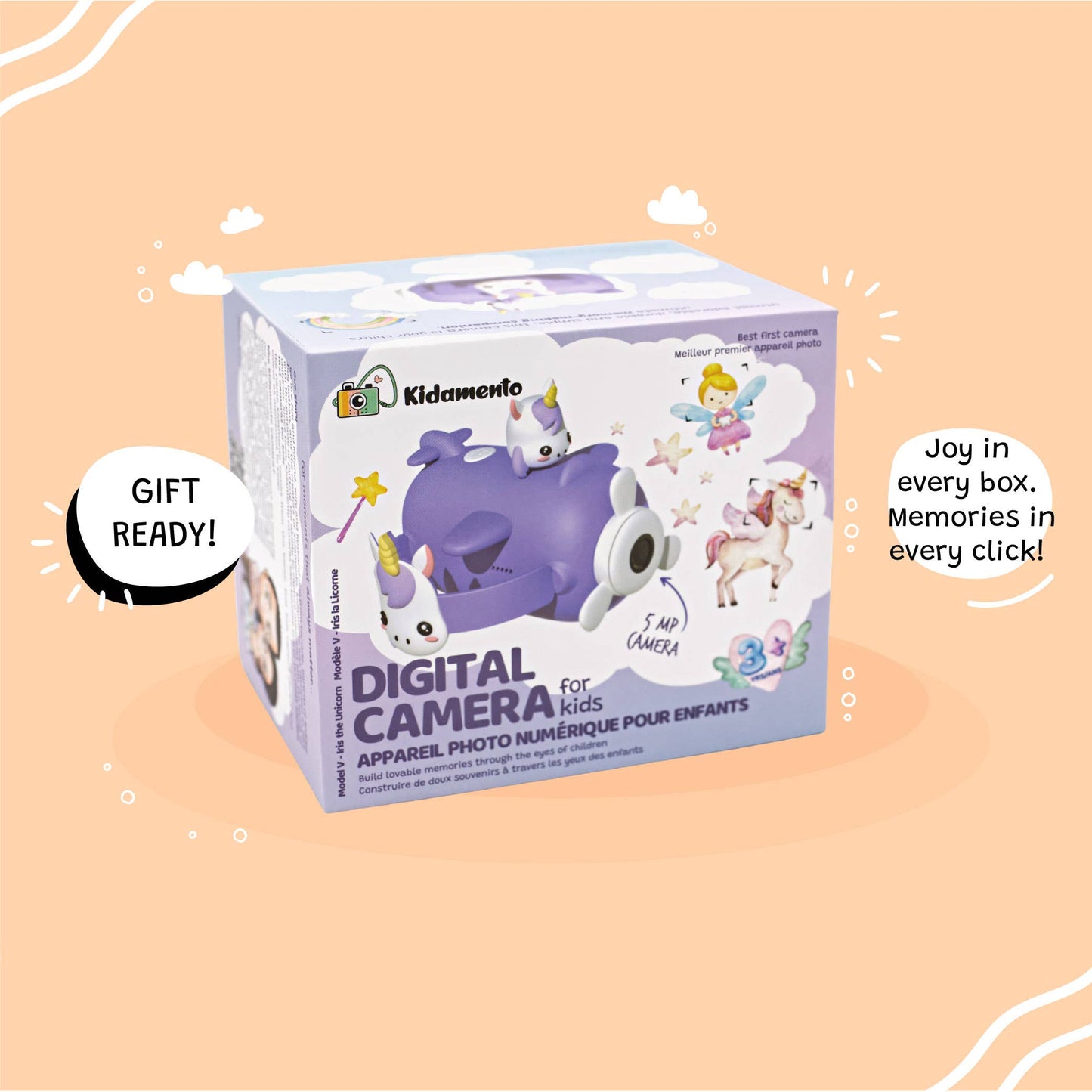 Kidamento - Iris the Unicorn - Kids Digital Camera - Model V