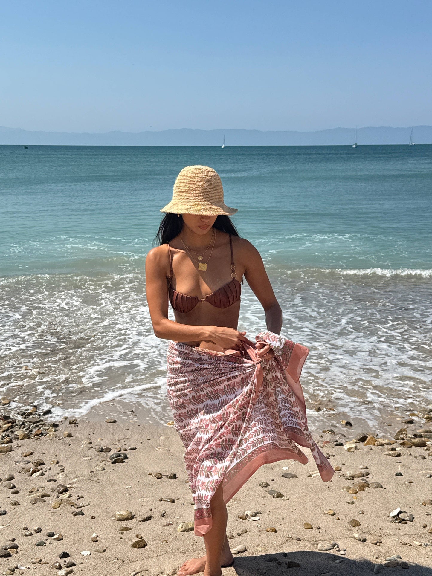 The Fox and The Mermaid - Block Printed Cotton Sarong