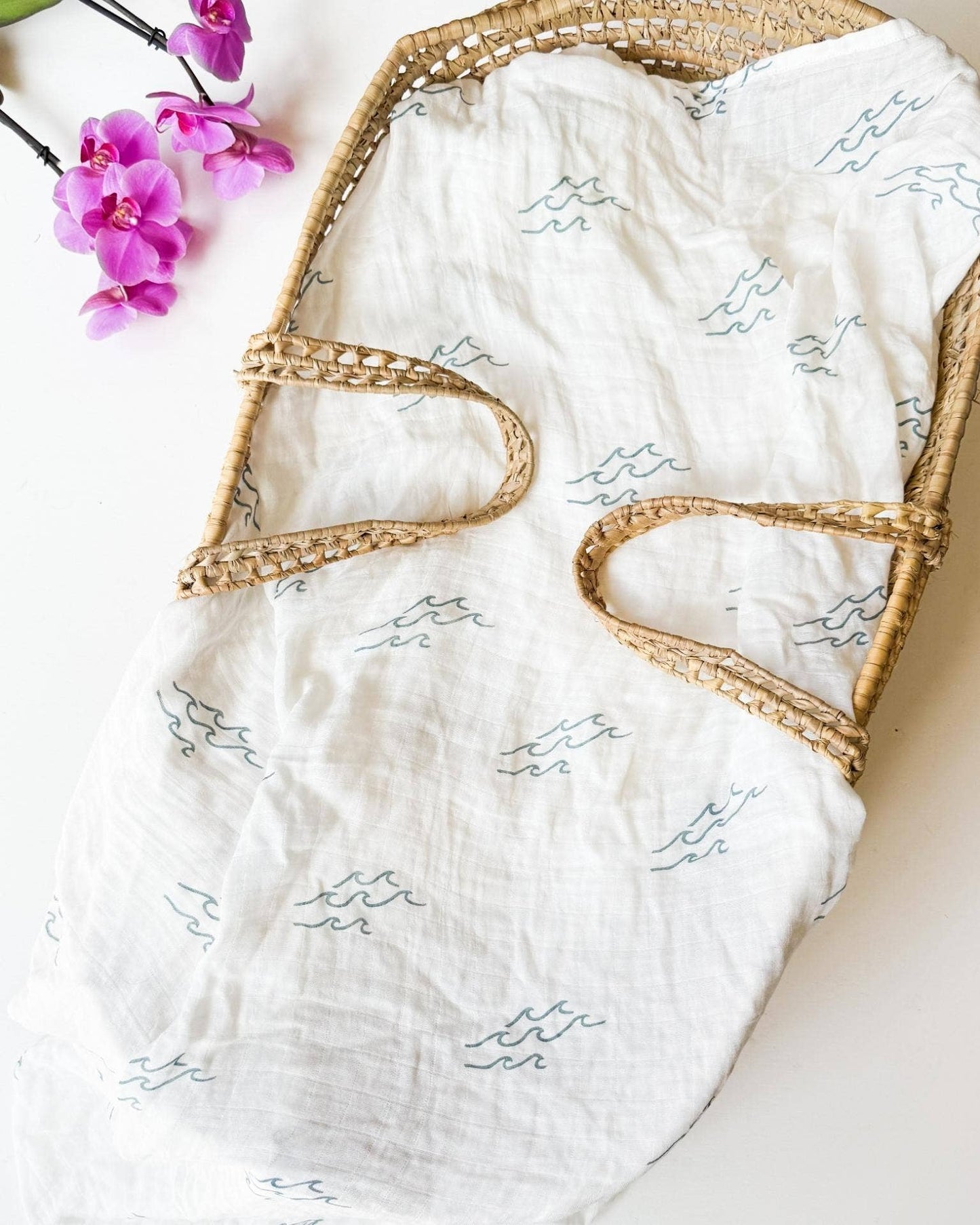 Organic Wave Baby Swaddle
