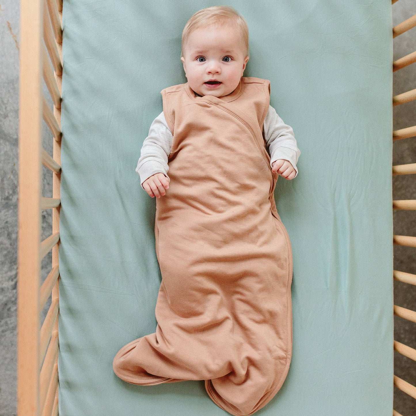 Viscose Bamboo + Organic Cotton Sleepbag - Sandstone