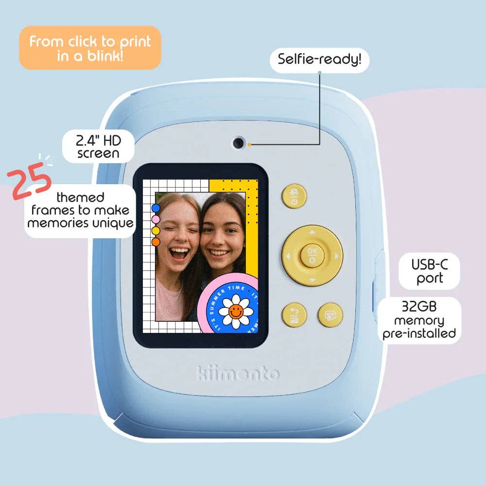 kiimento - Sky Blue Print Pro Camera